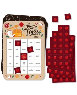 Rosh Hashanah - Bingo Cards and Markers - New Year Bingo Game - Set of 18
