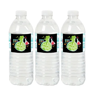 Scientist Lab - Mad Science Party Water Bottle Sticker Labels - 20 Ct