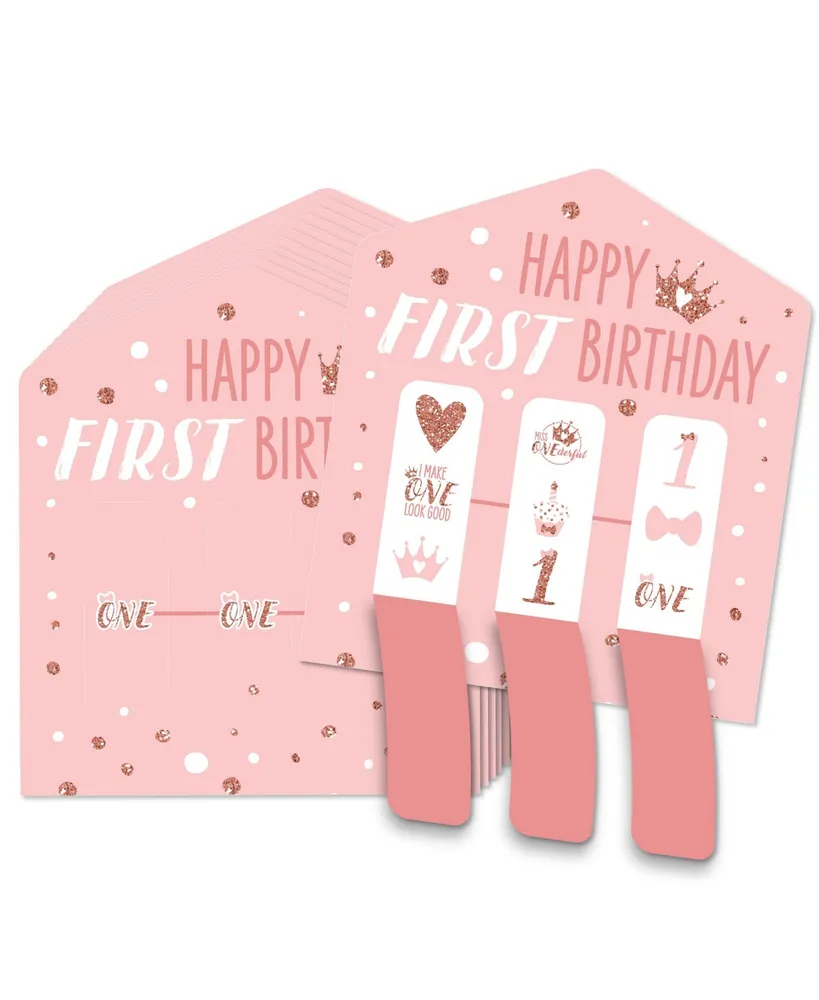 Big Dot Of Happiness 1st Birthday Little Miss Onederful Game Pickle Cards  Pull Tabs 3-in-a-Row 12 Ct | The Shops at Willow Bend