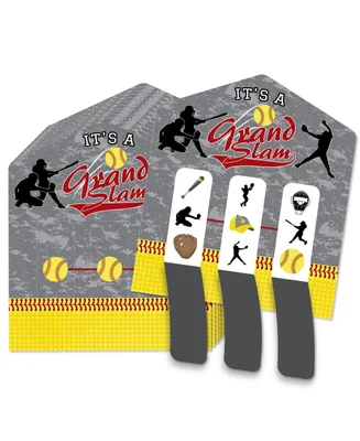 Grand Slam Fastpitch Softball Party Game Pickle Cards Pull Tabs 3-in-a-Row 12 Ct
