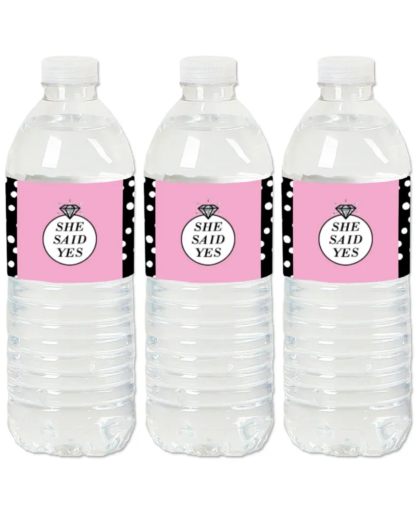 Omg, You're Getting Married - Engagement Party Water Bottle Sticker Labels 20 Ct