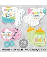 Colorful Baby Shower - 4 Baby Shower Games - 10 Cards Each - Gamerific Bundle