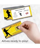 Grand Slam - Fastpitch Softball - Party Game Scratch Off Cards - 22 Ct