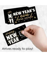 Hello New Year - Nye Party Game Scratch Off Dare Cards - 22 Count