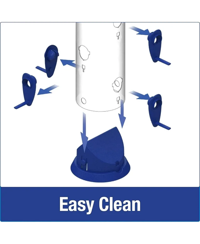 Nature's Way Bird Products Llc Natures Way Bird Products Funnel Flip Top Tube Feeder Blue 18.5in