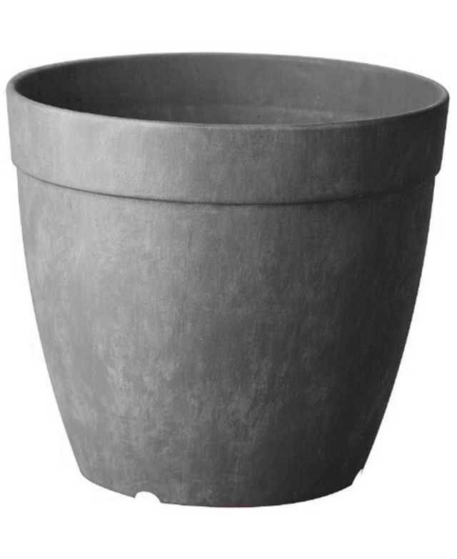 Novelty Artstone Dolce Round Planter 7 x 9" Grey