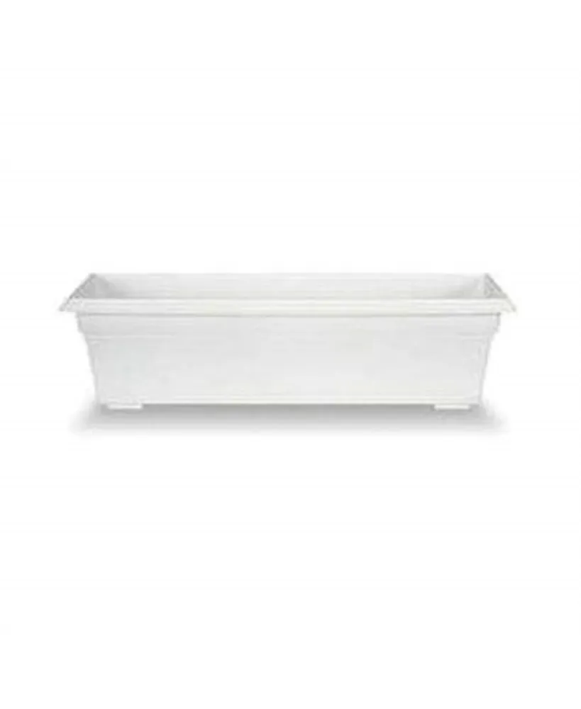 Novelty (#16242) Countryside Flower Box Planter, White - 24"