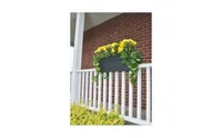 Dcn Plastic DCN352736 Harmony Rail Planter Black