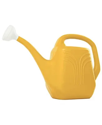 Bloem Deluxe Plastic Watering Can, Earthy Yellow, 2.5 Gallons