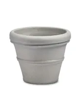 Crescent Garden RolledRim Brunello Planter 27" Weathered Concrete