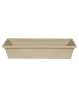 Bloem Living TRB3035 Window Box Planter, Taupe - 30 inches