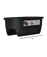 Home Dek Decor Dual Rail Planter Black 25 Inch