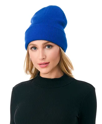 Marcus Adler Women's Ultra Soft Rib Detail Cuff Beanie