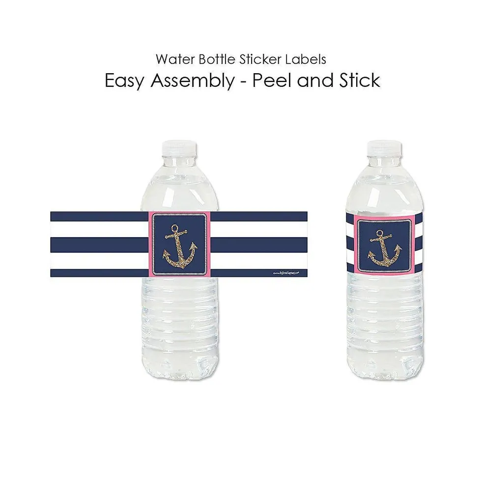 Last Sail Before the Veil - Nautical Water Bottle Sticker Labels - 20 Ct