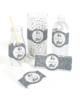 We Still Do - 25th Wedding Anniversary - Party Diy Wrapper Favors & Decor 15 Ct