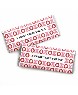 Conversation Hearts - Candy Bar Wrappers Valentine's Day Party Favors - 24 Ct