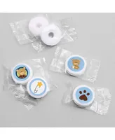 Baby Boy Teddy Bear - Party Round Candy Sticker Favors (1 sheet of 108)