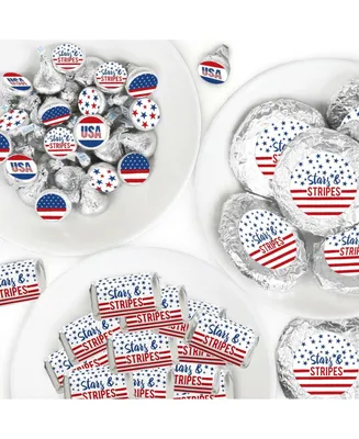 Stars & Stripes - Usa Patriotic Party Candy Favor Sticker Kit - 304 Pieces