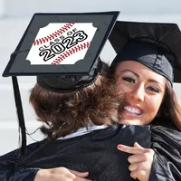 Big Dot of Happiness Grad Baseball - 2024 Graduation Cap Decorations Kit - Grad Cap Cover