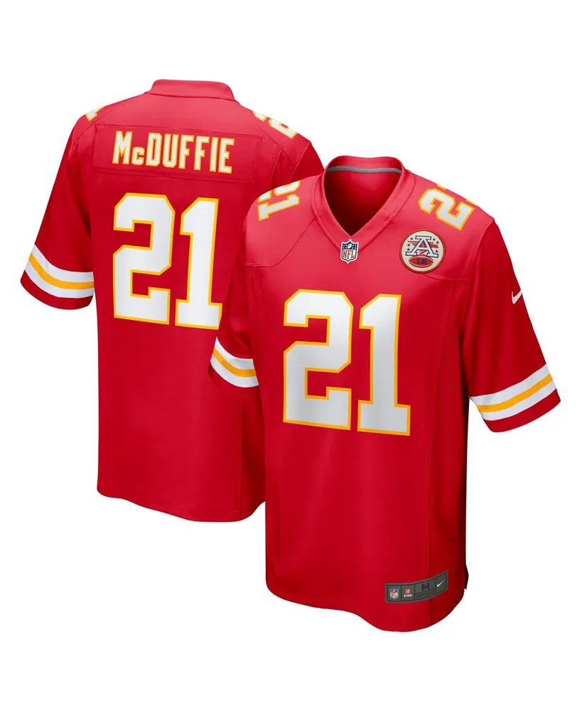 Men's Nike Trent McDuffie Red Kansas City Chiefs 2022 Nfl Draft First Round Pick Game Jersey