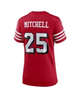 Women's Nike Elijah Mitchell Scarlet San Francisco 49ers Alternate Team Game Jersey