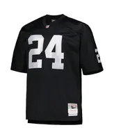 Men's Mitchell & Ness Charles Woodson Black Las Vegas Raiders Big and Tall 1998 Retired Player Replica Jersey