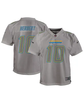 Big Boys Nike Justin Herbert Gray Los Angeles Chargers Atmosphere Game Jersey