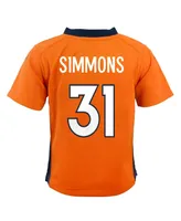 Toddler Boys and Girls Nike Justin Simmons Orange Denver Broncos Game Jersey