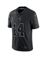 Men's Nike Sam Darnold Black Carolina Panthers Rflctv Limited Jersey