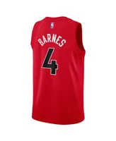 Big Boys Nike Scottie Barnes Red Toronto Raptors 2021/22 Swingman Jersey - Icon Edition