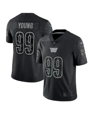 Men's Nike Chase Young Black Washington Commanders Rflctv Limited Jersey