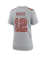 Women's Nike Tom Brady Gray Tampa Bay Buccaneers Atmosphere Fashion Game Jersey
