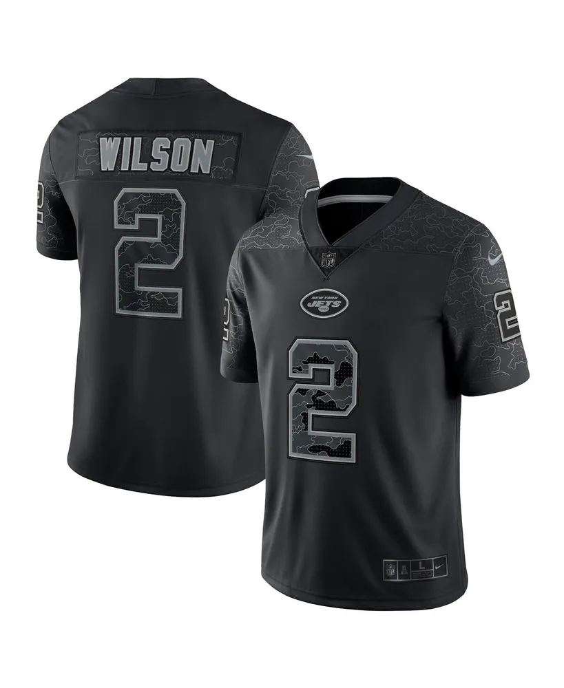 Men's Nike Zach Wilson Stealth Black New York Jets Vapor Limited Jersey