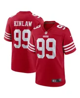 Men's Nike Javon Kinlaw Scarlet San Francisco 49ers Team Player Game Jersey