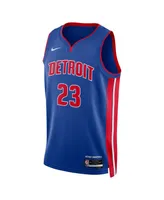 Men's and Women's Nike Jaden Ivey Blue Detroit Pistons 2022 Nba Draft First Round Pick Swingman Jersey - Icon Edition