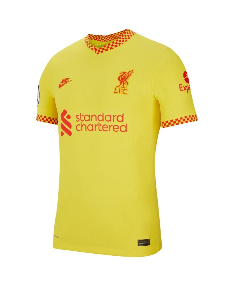 Men's Nike Yellow Liverpool 2021/22 Third Vapor Match Jersey