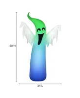 Hurley Halloween Inflatable Color Changing Ghost, 60"