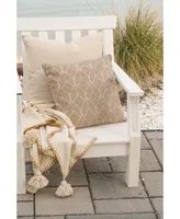 Natural Waves Large Outdoor Pillow