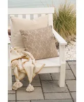 Anaya Home Natural Waves Large Outdoor Pillow