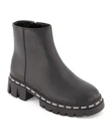 Dkny Big Girls Gabby Bolten Ankle Block Heel Zipper Boot