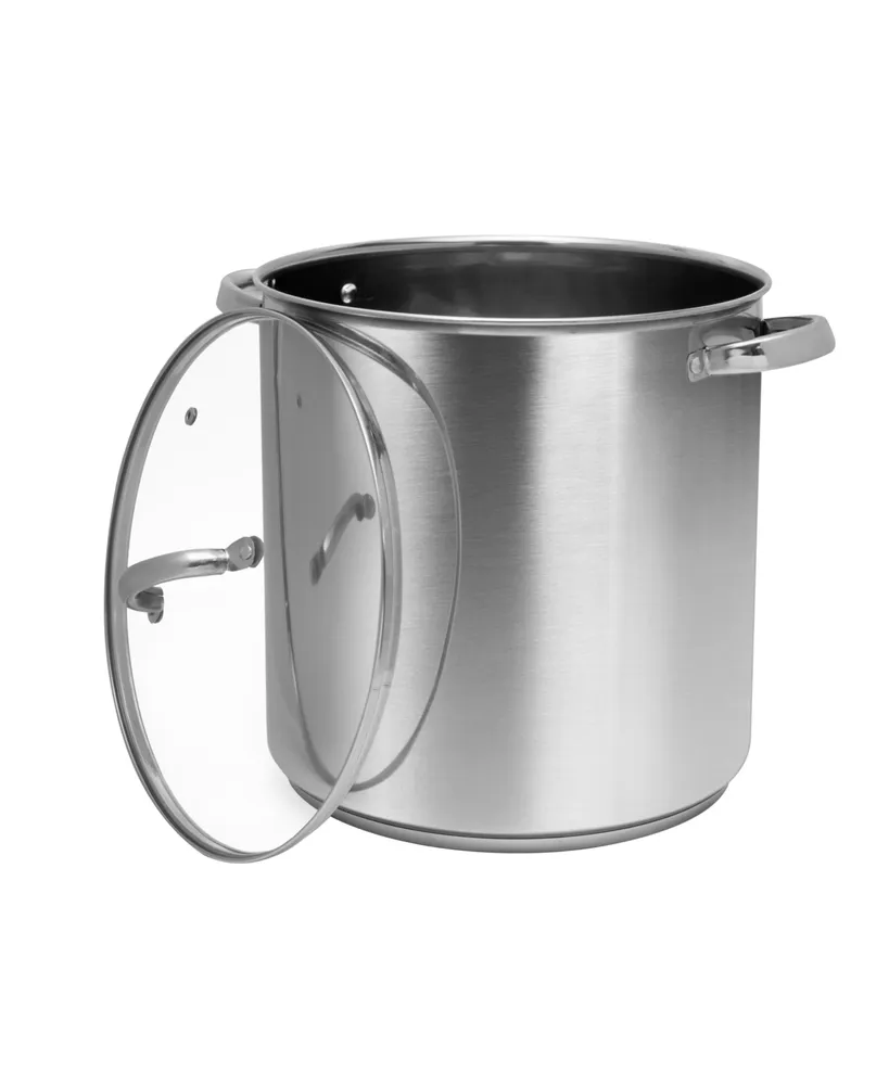 Mesa Mia Stainless Steel 20-qt. Stockpot with Steamer Insert, Color: Silver  - JCPenney
