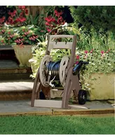 Suncast Hosemobile Reel Cart Hose Caddy Bronze and Taupe