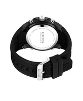 Kenneth Cole Reaction Men's Ana-digi Black Silicon Strap Watch