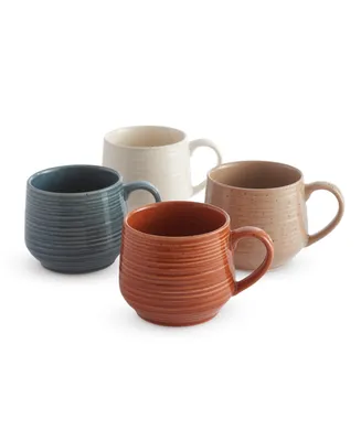 Sango Siterra Painters Palette Mixed Mugs, Set of 4