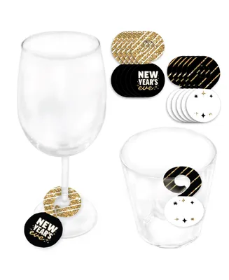 Big Dot of Happiness Hello New Year - Nye Party Paper Beverage Markers Drink Tags 24 Ct