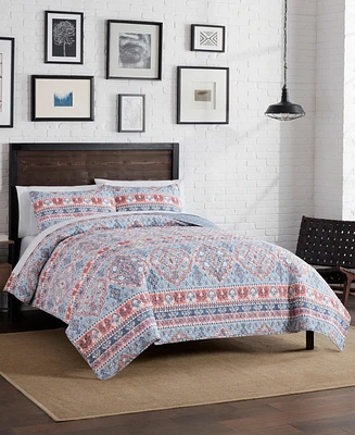 Lucky Brand Carmine Medallion 3 Piece Quilt Set