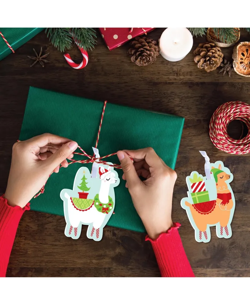 Fa La Llama - Holiday Party Decorations - Christmas Tree Ornaments - Set of 12