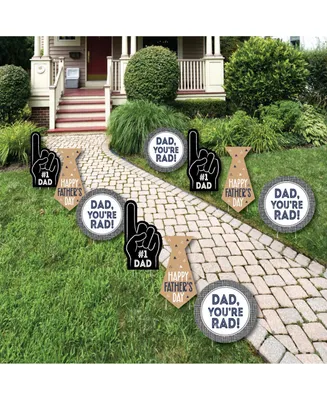 My Dad is Rad - Lawn Decor - Outdoor Father's Day Yard Decor - 10 Pc