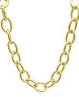Adornia Women's Oval Link Adjustable Gold-Tone Chain Necklace