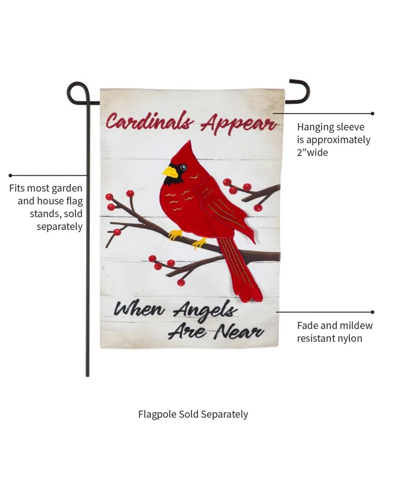 Evergreen Flag When Angels Are Near Garden Linen Flag